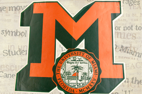 Split U Elektroplate University of Miami Emblem 