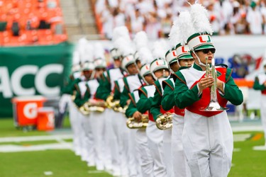 The UM marching band provided pre-game entertainment. Nick Gangemi // Assistant Photo Editor