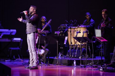 Singer Luis Enrique filled Gusman Hall with the energetic rhythms of salsa music during his Festival Miami performance on Saturday night. Nick Gangemi // Assistant Photo Editor