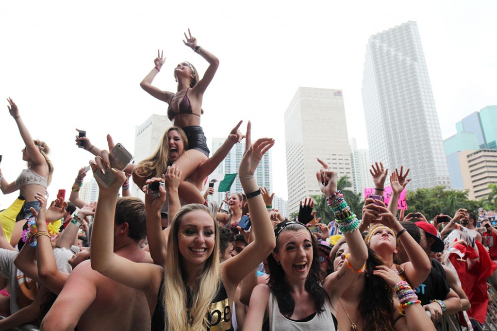 A large crowd dances to Martin Garrix on the Main Stage at Ultra on Saturday afternoon.
