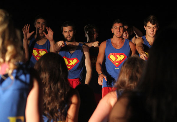 Greek Week pits teams of fraternities and sororities against each other in competitions including O-Cheer in an effort to raise money for UCP, United Cerebral Palsy. // File Photo