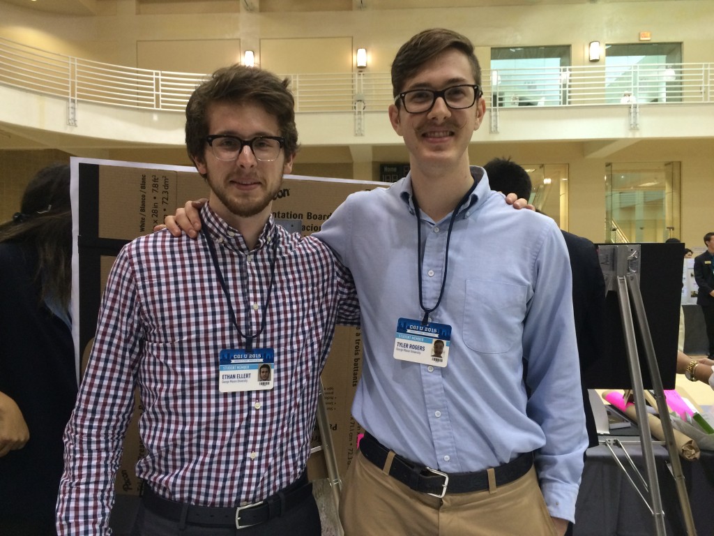 Tyler Roger and Ethan Ellert of George Mason University developed a commitment to work on water quality in  underserved communities. 