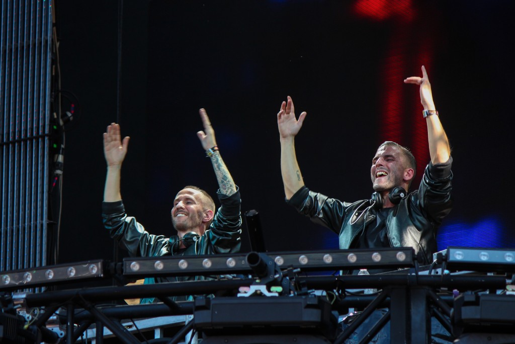 "Are you ready to runaway with us?” questioned Christian Karlsson of Galantis to the crowd at Perry’s Stage on Sunday. Galantis was one of the first acts to perform after Lollapalooza was suspended Sunday afternoon due to approaching severe weather. Hallee Meltzer // Photo Editor