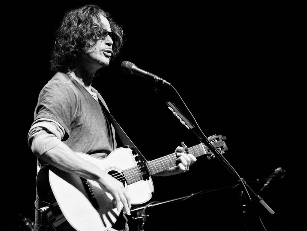 Former lead singer of Soundgarden, Chris Cornell, plays an almost entirely acoustic show for over two and a half hours Thursday night at the Adrienne Arsht Center. Matthew Trabold // Staff Photographer