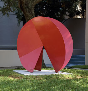 Jean Claude Rigaud’s Composition in Circumference by Hecht Residential College, Pentland Tower Photo courtesy Lowe Art Museum