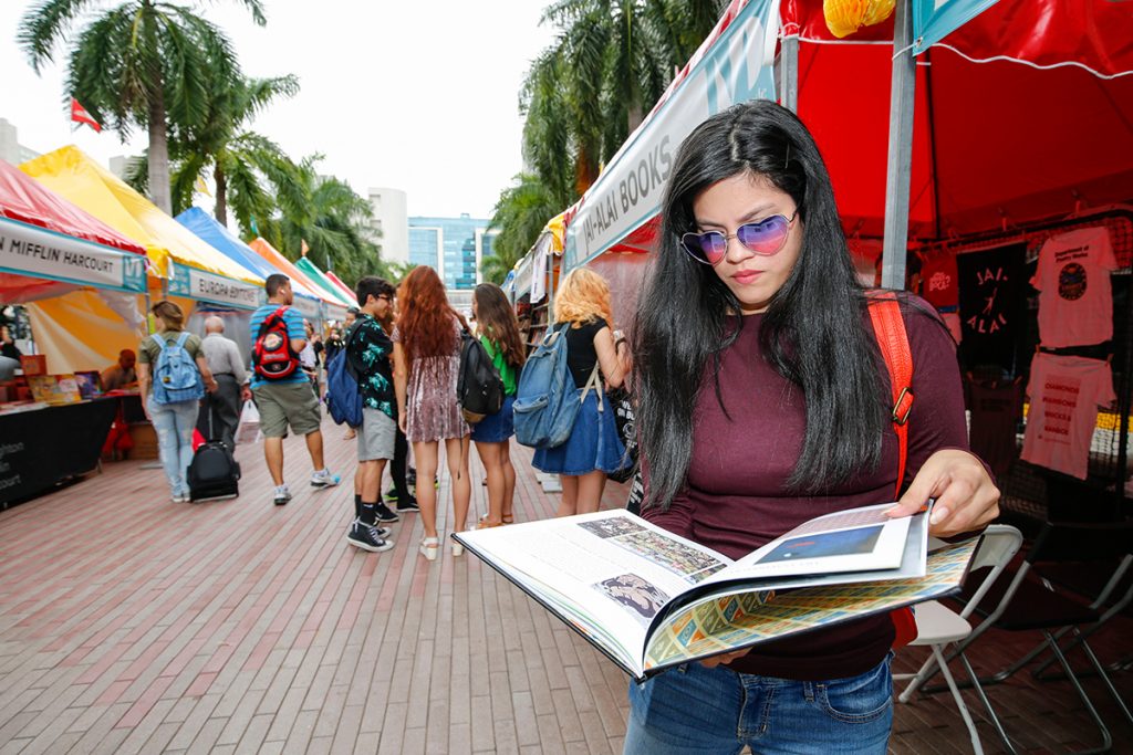 Miami Book Fair Internationals' weekend-long Street Fair starts Friday, Nov. 18, at the MDC Wolfson Campus in Downtown Miami. Photo Courtesy Miami Book Fair