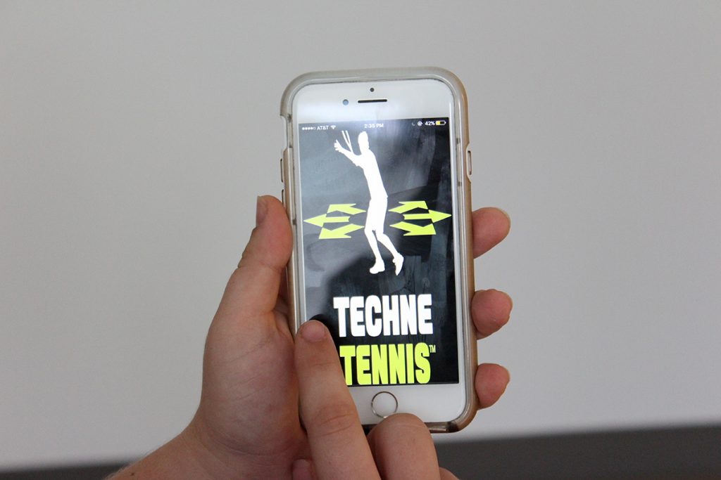 John Eagleton's app, Techne Tennis, which provides tennis techniques and performance guides for coaches and players, is available now for iOS devices. Hallee Meltzer // Photo Editor