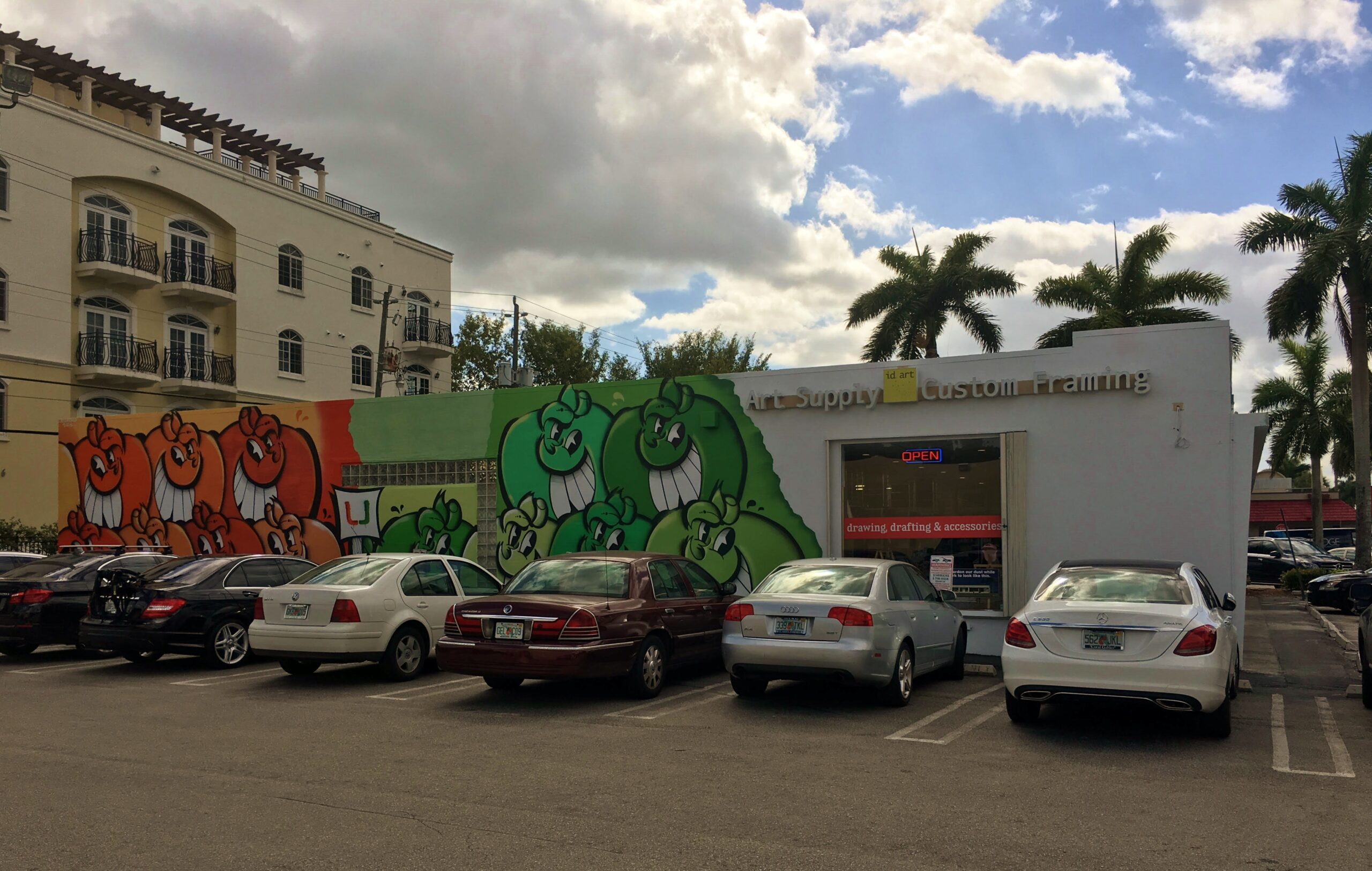 Mural painted outside local art supply store causes controversy The
