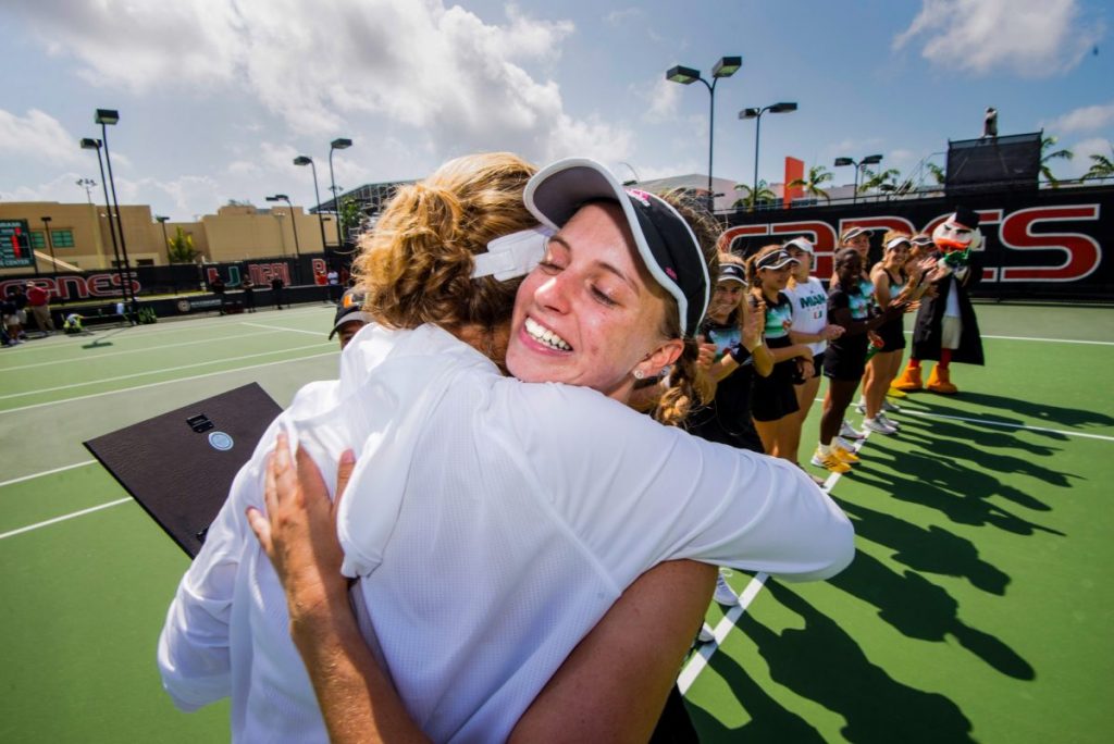 2018 Miami Hurricanes Women's Tennis vs Virginia Tech
