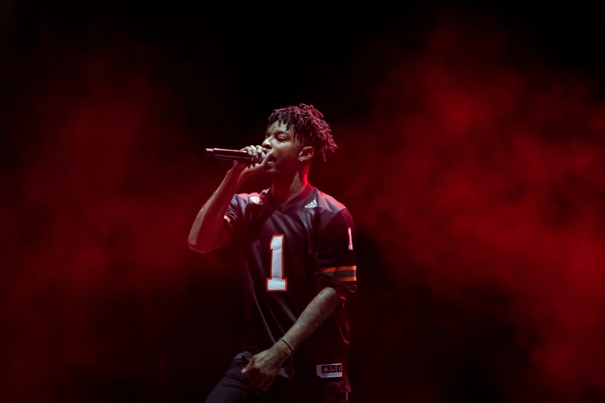21 Savage performs during the Homecoming concert Nov. 