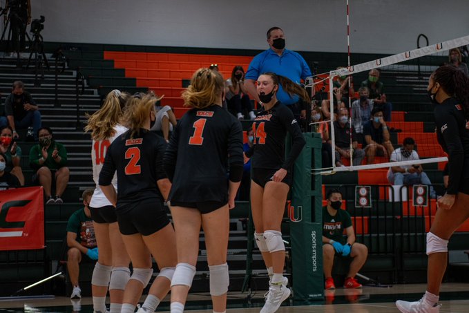 Miami volleyball sweeps weekend set versus Virginia, improves to 3-1 in the spring - Vimarsana News