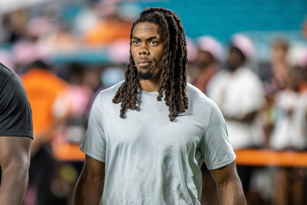Minnesota Vikings wide receiver KJ Osborn came out to watch Miami’s 31-30 victory over NC State on Saturday Oct. 23. Osborn caught the game winning touchdown in overtime against the Panthers on Sunday Oct. 17.