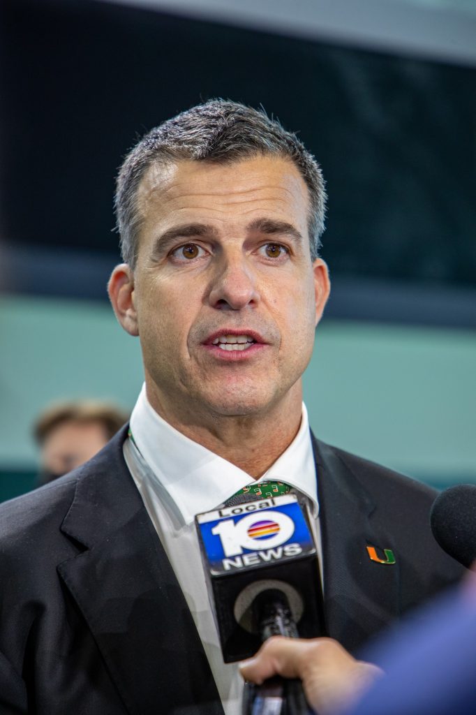 Head coach Mario Cristobal speaks to members of the media following his introductory press conference. Cristobal answered questions relating to recruiting, assistant hires, and more during the press conference.