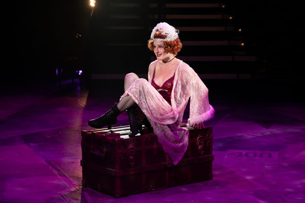 Jenna Hochkammer portrays Sally Bowles in Cabaret at the Jerry Herman Ring Theater.