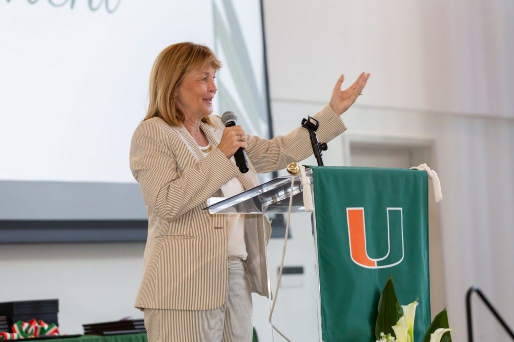 Senior Vice President for Student Affairs Patricia Whitely opened the Celebration of Involvement with a speech on Tuesday.