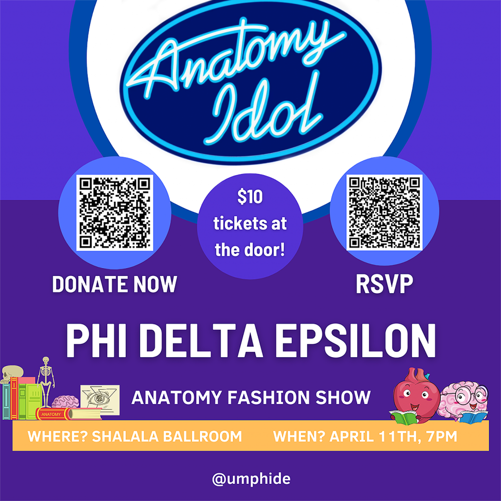 UM’s pre-medical fraternity, Phi Delta Epsilon, will host their annual anatomy fashion show on April 11.
