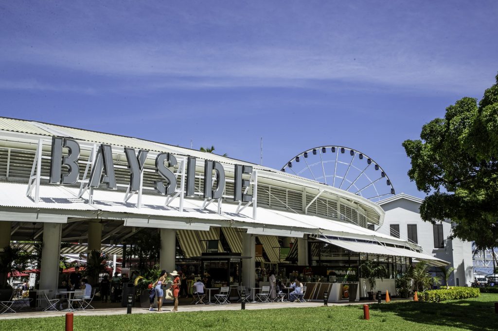 Bayside Marketplace is a popular
Miami location where visitors can
get a taste of South Florida
cuisine at restaurants like Kuba
Cabana.
