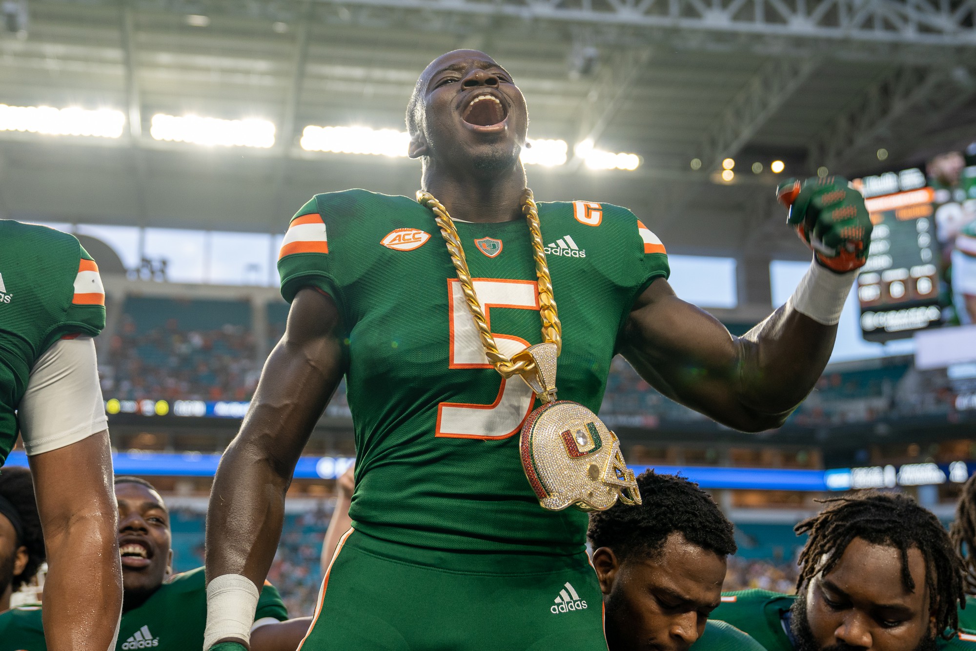 A tradition is over: Miami football retires the turnover chain | The Miami  Hurricane