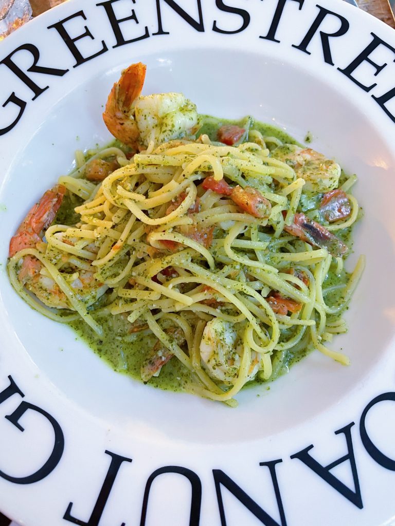 Linguini shrimp at Greenstreet Cafe on March 16, 2022.