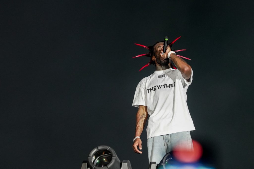 A frequent at Rolling Loud festivals, hip-hop artist Lil Uzi Vert performs some of their top hits at Hard Rock Stadium on Saturday, July 23, 2022.