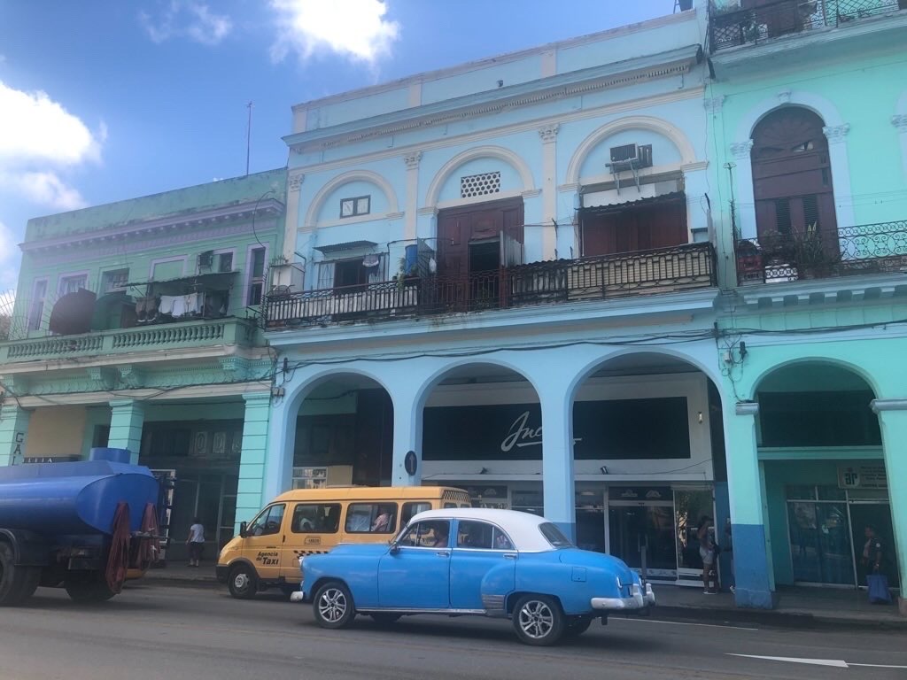 Vintage cars on a main street in old Havana. While Ian mainly impacted Pinar del Rio, the outer bands reached Havana.