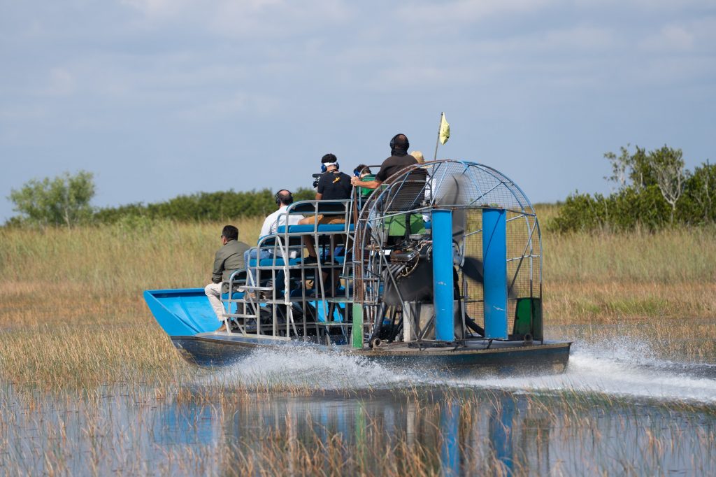 Airboat ride in the Everglades on Friday, Feb 24.
