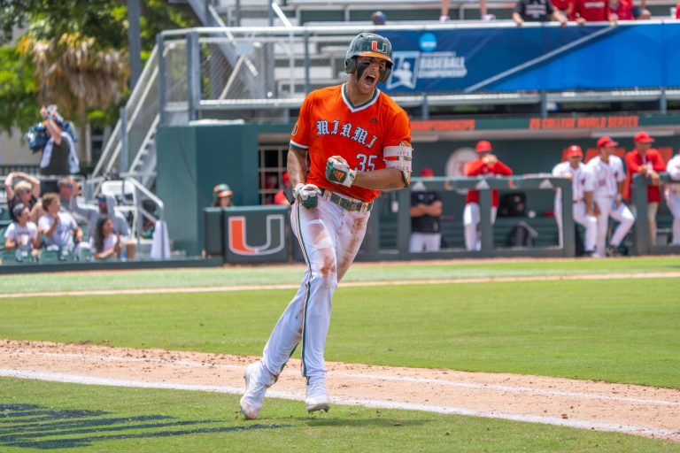 Morales’ two home runs pushes Miami past Louisiana 8-5 in Coral Gables Regional